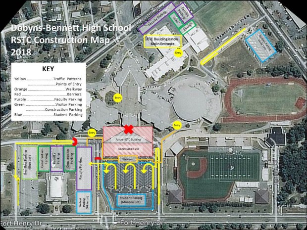 Dobyns-Bennett Construction Traffic Patterns 12-26-17
